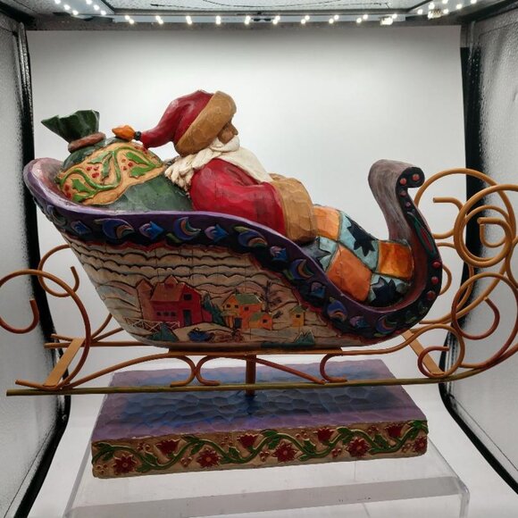 Jim Shore Delivering Joy 117719T 2004 Santa Sleigh - Picture 2 of 7